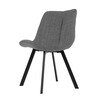 Jídelní židle, šedá, látka, HC-465 GREY2