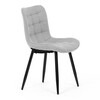 Jídelní židle, šedá, látka, HC-462 SIL2