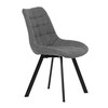 Jídelní židle, šedá, látka, HC-465 GREY2