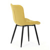 Jídelní židle, žlutá, látka, HC-462 YEL2