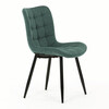 Jídelní židle, zelená, látka, HC-462 GRN2
