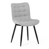 Jídelní židle, šedá, látka, HC-462 SIL2