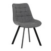 Jídelní židle, šedá, látka, HC-465 GREY2