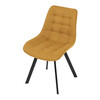 Jídelní židle, žlutá, látka, HC-465 YEL2