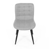 Jídelní židle, šedá, látka, HC-462 SIL2