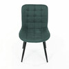 Jídelní židle, zelená, látka, HC-462 GRN2