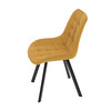 Jídelní židle, žlutá, látka, HC-465 YEL2