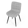 Jídelní židle, šedá, látka, HC-462 SIL2