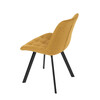 Jídelní židle, žlutá, látka, HC-465 YEL2