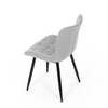 Jídelní židle, šedá, látka, HC-462 SIL2