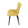 Jídelní židle, žlutá, látka, HC-462 YEL2