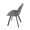 Jídelní židle, šedá, látka, HC-465 GREY2