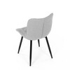 Jídelní židle, šedá, látka, HC-462 SIL2