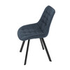 Jídelní židle, modrá, látka, HC-465 BLUE2