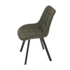 Jídelní židle, zelená, látka, HC-465 GRN2