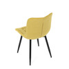 Jídelní židle, žlutá, látka, HC-462 YEL2
