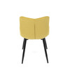 Jídelní židle, žlutá, látka, HC-462 YEL2