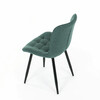 Jídelní židle, zelená, látka, HC-462 GRN2