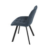 Jídelní židle, modrá, látka, HC-465 BLUE2