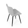 Jídelní židle, šedá, látka, HC-462 SIL2