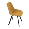 Jídelní židle, žlutá, látka, HC-465 YEL2