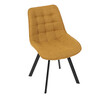 Jídelní židle, žlutá, látka, HC-465 YEL2