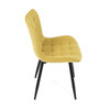 Jídelní židle, žlutá, látka, HC-462 YEL2