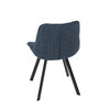 Jídelní židle, modrá, látka, HC-465 BLUE2