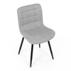 Jídelní židle, šedá, látka, HC-462 SIL2