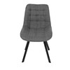 Jídelní židle, šedá, látka, HC-465 GREY2