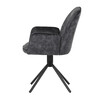 Jídelní židle, černá, sametová látka, HC-511 BK4