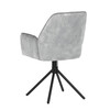 Jídelní židle, šedá, sametová látka, HC-511 SIL4