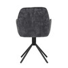Jídelní židle, černá, sametová látka, HC-511 BK4