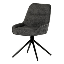 Jídelní židle, šedá, látka, HC-535 GREY2