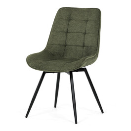 Jídelní židle, zelená, látka, HC-T1130 GRN2