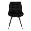 Jídelní židle, černá, látka, HC-T1130 BK2