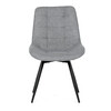 Jídelní židle, šedá, látka, HC-T1130 GREY2
