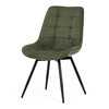 Jídelní židle, zelená, látka, HC-T1130 GRN2