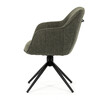 Jídelní židle, zelená, látka, HC-536 GRN2