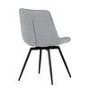 Jídelní židle, šedá, látka, HC-T1130 GREY2