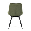 Jídelní židle, zelená, látka, HC-T1130 GRN2