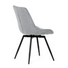 Jídelní židle, šedá, látka, HC-T1130 GREY2