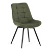 Jídelní židle, zelená, látka, HC-T1130 GRN2