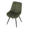 Jídelní židle, zelená, látka, HC-T1130 GRN2
