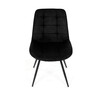 Jídelní židle, černá, látka, HC-T1130 BK2