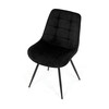 Jídelní židle, černá, látka, HC-T1130 BK2