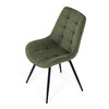 Jídelní židle, zelená, látka, HC-T1130 GRN2