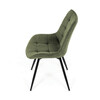 Jídelní židle, zelená, látka, HC-T1130 GRN2