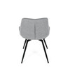 Jídelní židle, šedá, látka, HC-T1130 GREY2