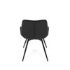Jídelní židle, černá, látka, HC-T1130 BK2